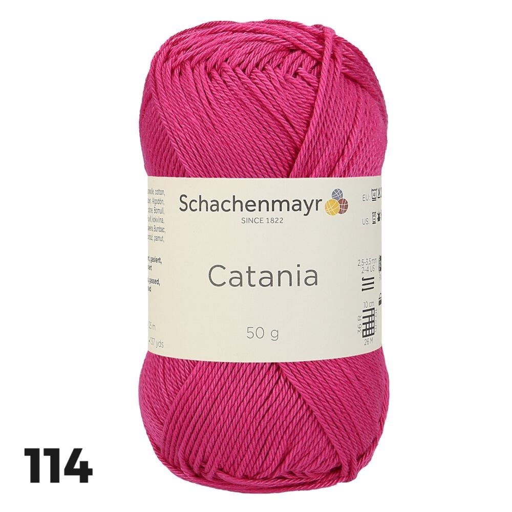 Sợi cotton Catania nhập khẩu từ Schachenmayr, đan móc áo, váy, khăn, móc thú