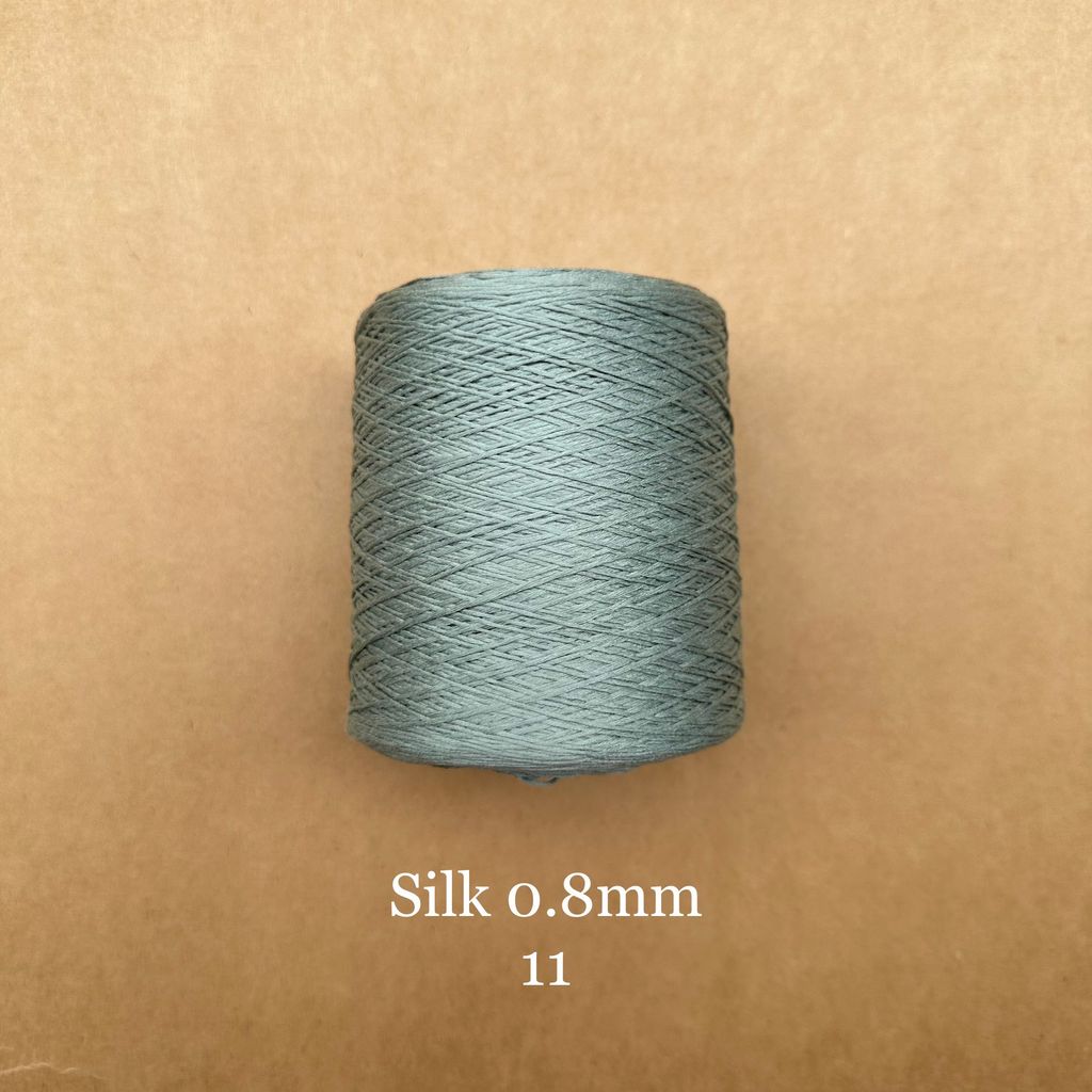 Cuộn sợi 100% silk 0.8mm màu trơn - 300gram