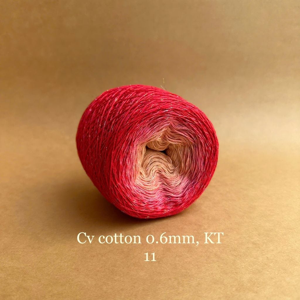 Sợi cầu vồng Cotton 0.6mm, kim tuyến