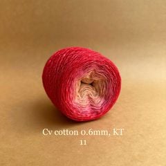 Sợi cầu vồng Cotton 0.6mm, kim tuyến