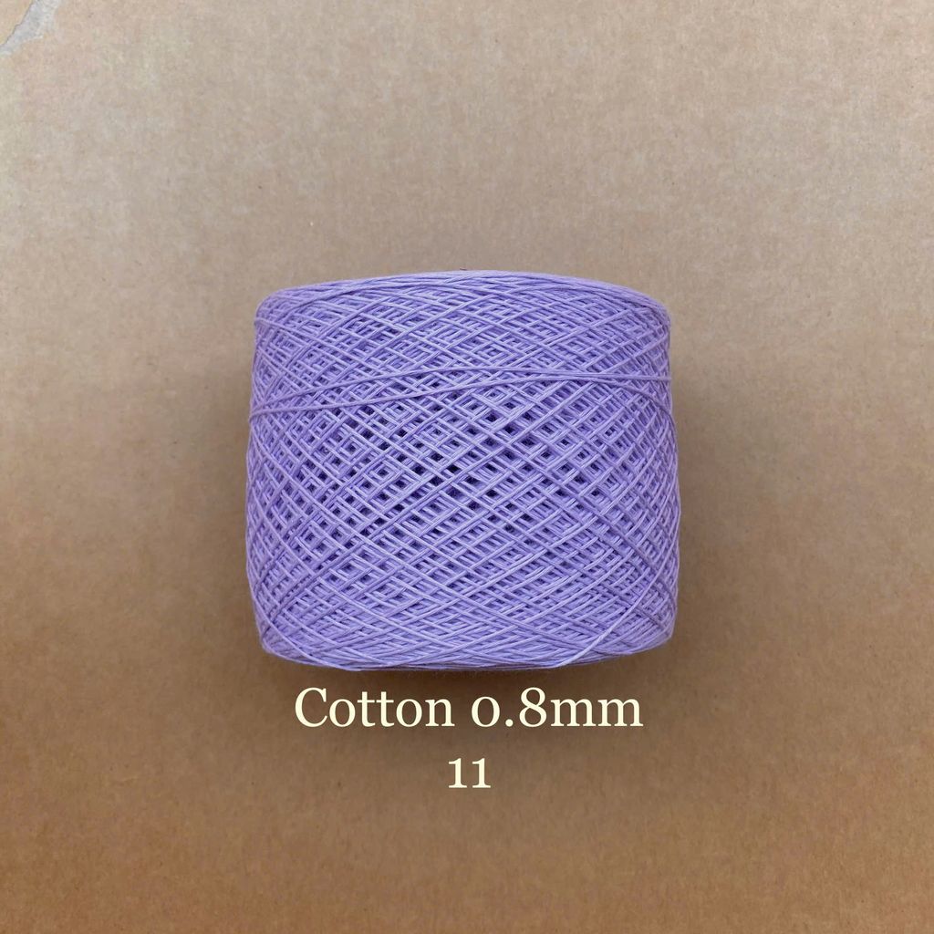 Sợi Cotton 0.8mm, 300g, đan móc áo, váy, khăn