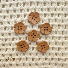Gói 6 cúc áo 1.6cm, hình hoa, nhiều màu - Chou.ihandmade