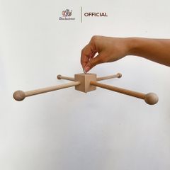 Bộ khung gỗ treo nôi, dùng để đan móc đồ dùng nội thất, Chouihandmade