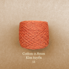 Sợi Cotton 0.8mm, kim tuyến, đan móc áo, váy, khăn
