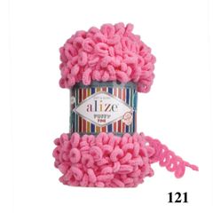 Cuộn len tết bằng tay Puffy Fine hãng Alize Yarns tết áo, khăn, vỏ gối, chăn, thảm, túi