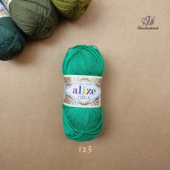 Sợi acrylic bóng Diva nhập khẩu từ Alize yarns đan móc bikini, áo, váy, thú, nón cực xinh