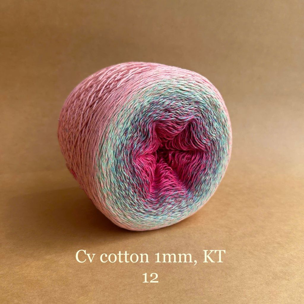 Sợi cầu vồng Cotton 1mm, kim tuyến