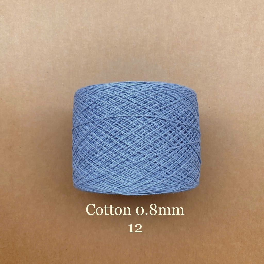 Sợi Cotton 0.8mm, 300g, đan móc áo, váy, khăn