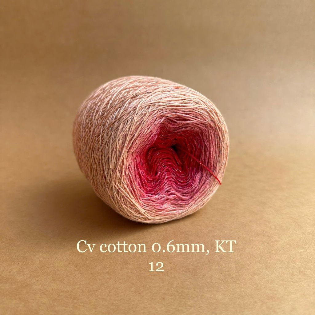 Sợi cầu vồng Cotton 0.6mm, kim tuyến