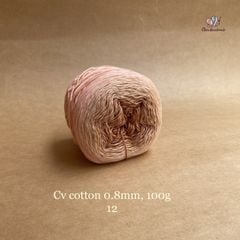 Sợi cầu vồng Cotton 0.8mm cuộn 100g, Chouihandmade, đan móc áo, váy