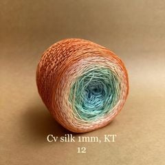Cầu vồng sợi Silk kim tuyến, cỡ 1.0mm, 300g, đan móc áo, váy, khăn