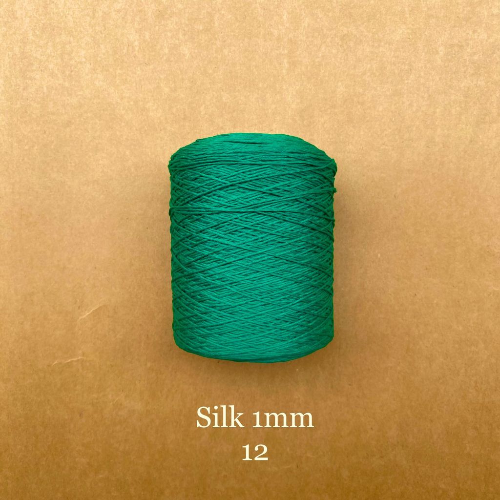 Cuộn sợi 100% Silk 1mm, 300g màu trơn