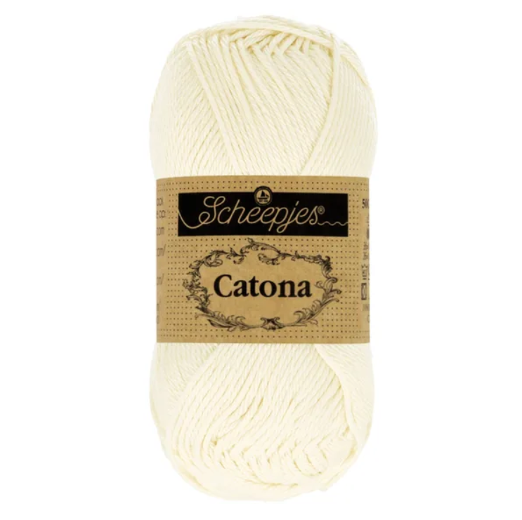 Sợi cotton Catona 50g - Scheepjes, đan móc áo, nón, búp bê