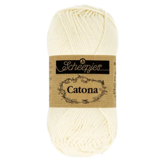Sợi cotton Catona 50g - Scheepjes, đan móc áo, nón, búp bê