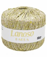 Sợi lấp lánh Parla nhập từ Lanoso, đan móc áo, váy, khăn