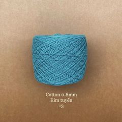 Sợi Cotton 0.8mm, kim tuyến, đan móc áo, váy, khăn