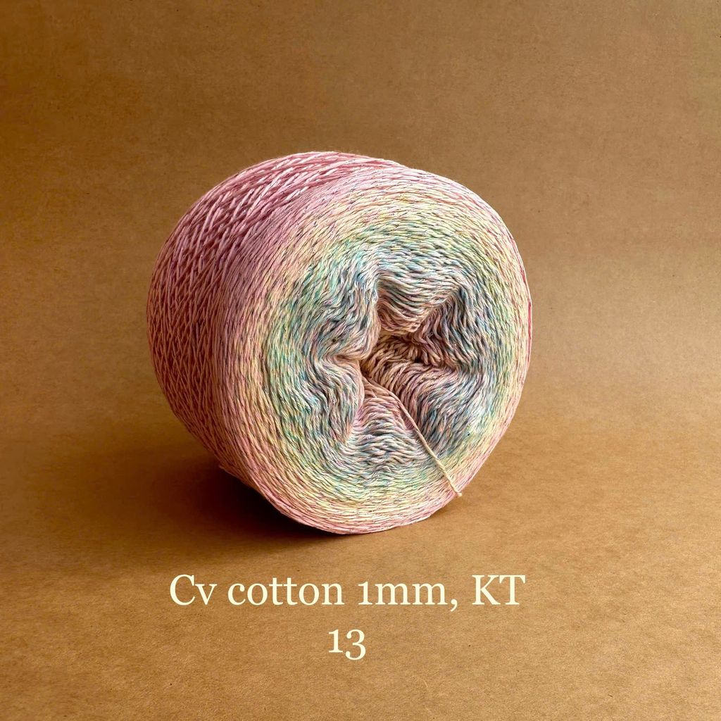 Sợi cầu vồng Cotton 1mm, kim tuyến