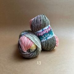 Len Splash nhập từ Papatya, đan móc áo, váy, khăn
