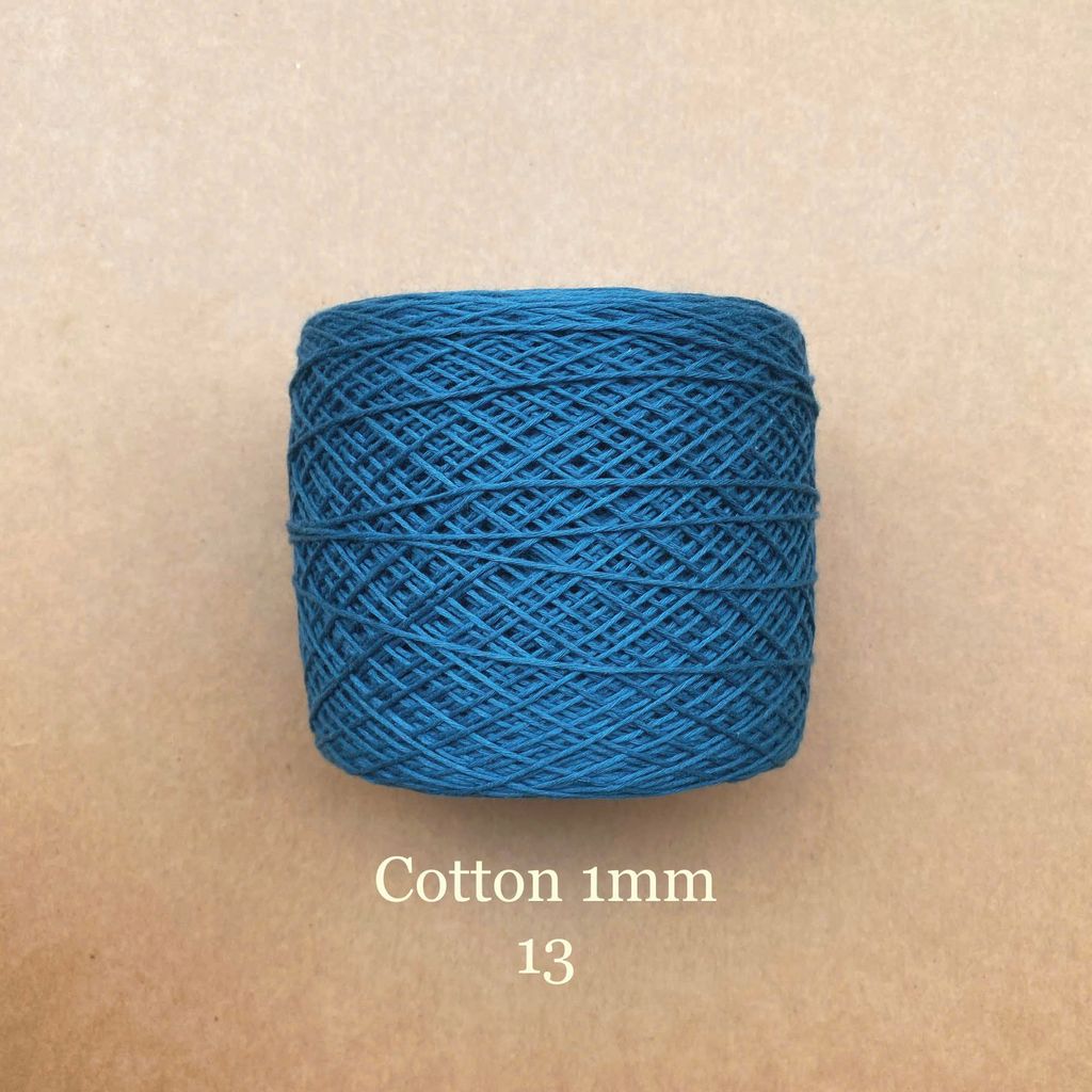 Sợi Cotton 1mm, 300g, đan móc áo, váy, khăn
