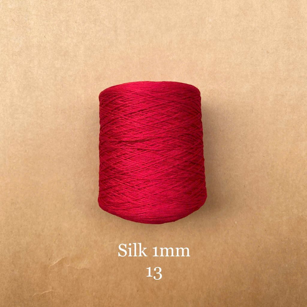 Cuộn sợi 100% Silk 1mm, 300g màu trơn