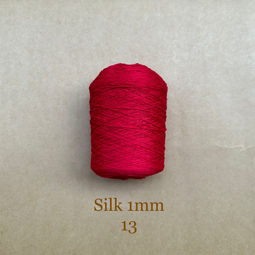Cuộn sợi 100% Silk 1mm, 300g màu trơn