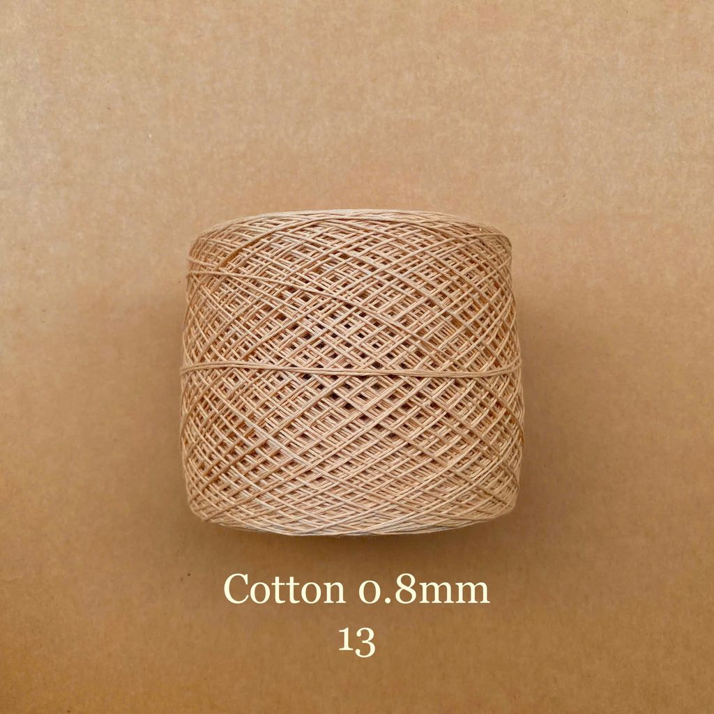 Sợi Cotton 0.8mm, 300g, đan móc áo, váy, khăn