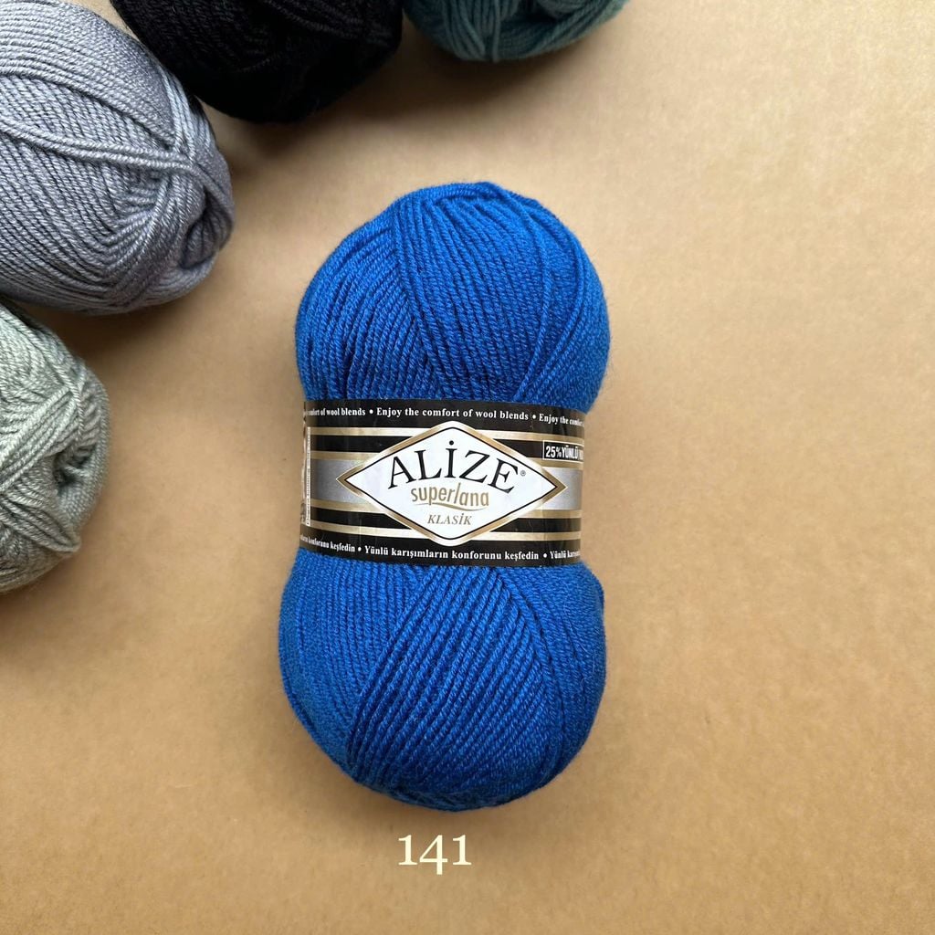 Len ấm Superlana Klasik nhập khẩu từ Alize Yarns đan móc nón, khăn, áo