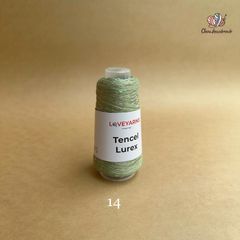 Sợi Tencel Lurex nhập từ Loveyarns, đan móc áo, khăn