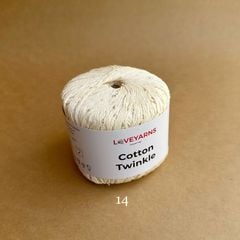 Sợi lấp lánh Cotton Twinkle nhập từ Loveyarns, đan móc áo, váy, khăn