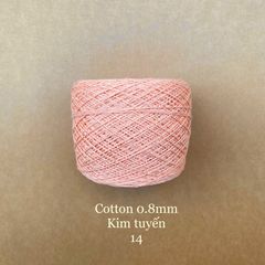 Sợi Cotton 0.8mm, kim tuyến, đan móc áo, váy, khăn