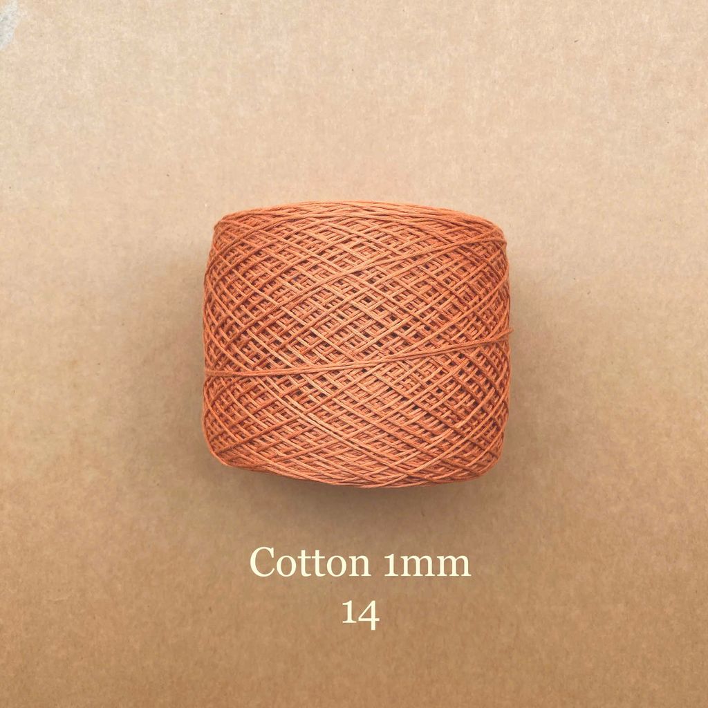 Sợi Cotton 1mm, 300g, đan móc áo, váy, khăn