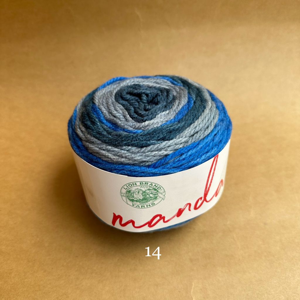 Len cầu vồng Mandala - Nhập khẩu từ hãng Lion Brand - 100% Premium Acrylic - 150gram dài 173m