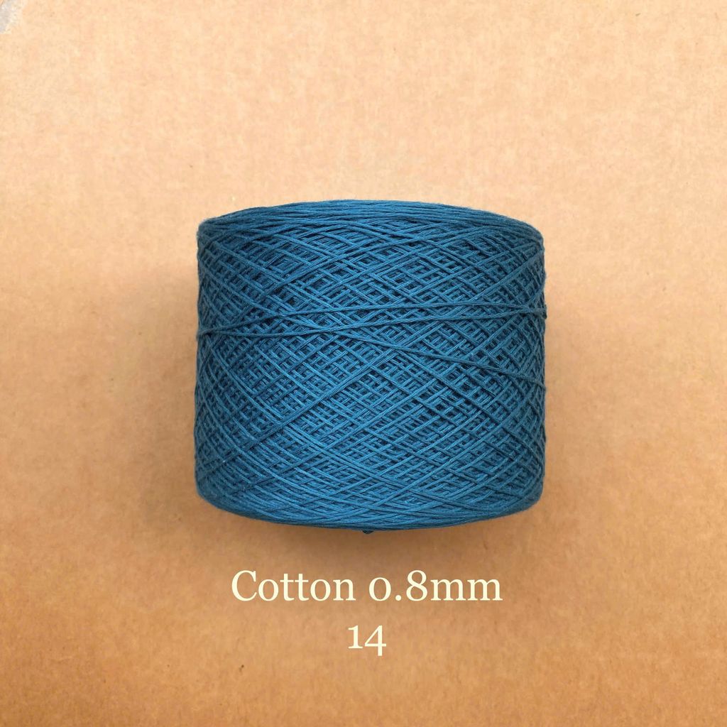 Sợi Cotton 0.8mm, 300g, đan móc áo, váy, khăn