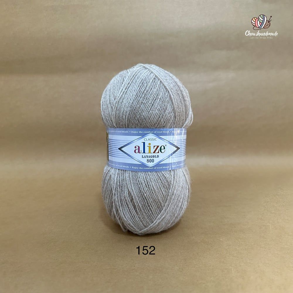 Cuộn len ấm Lanagold 800 hãng Alize siêu dôi, siêu ấm đan móc khăn, áo ấm cực thích