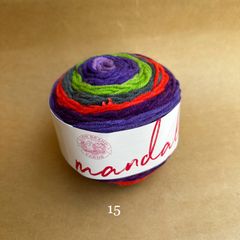 Len cầu vồng Mandala - Nhập khẩu từ hãng Lion Brand - 100% Premium Acrylic - 150gram dài 173m