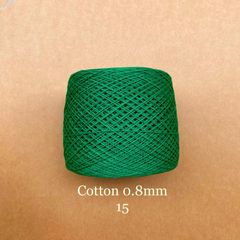 Sợi Cotton 0.8mm, 300g, đan móc áo, váy, khăn