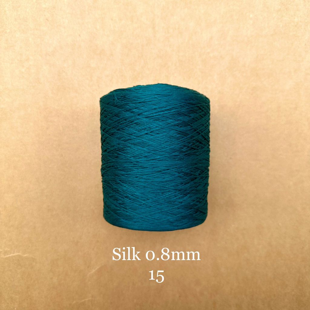 Cuộn sợi 100% silk 0.8mm màu trơn - 300gram