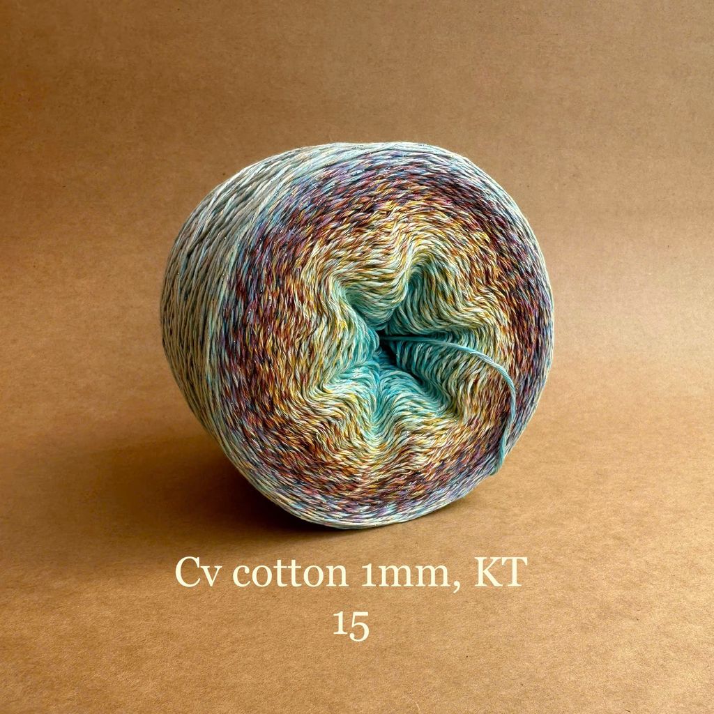 Sợi cầu vồng Cotton 1mm, kim tuyến