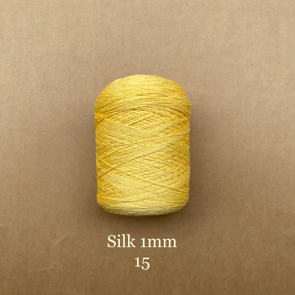 Cuộn sợi 100% Silk 1mm, 300g màu trơn