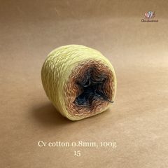 Sợi cầu vồng Cotton 0.8mm cuộn 100g, Chouihandmade, đan móc áo, váy