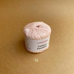 Sợi lấp lánh Cotton Twinkle nhập từ Loveyarns, đan móc áo, váy, khăn