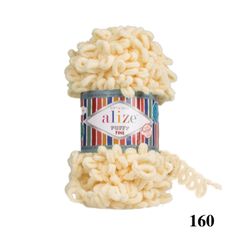 Cuộn len tết bằng tay Puffy Fine hãng Alize Yarns tết áo, khăn, vỏ gối, chăn, thảm, túi