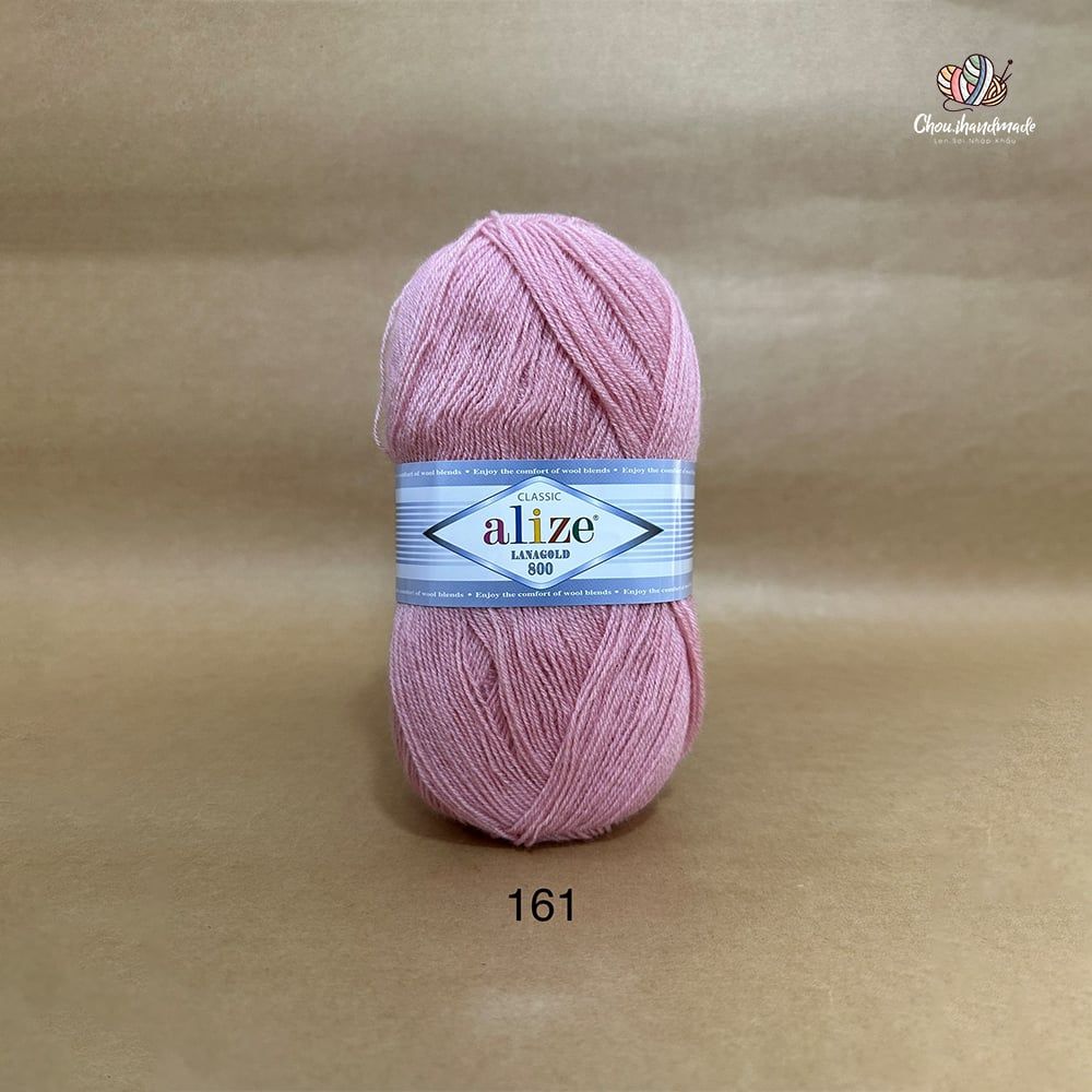 Cuộn len ấm Lanagold 800 hãng Alize siêu dôi, siêu ấm đan móc khăn, áo ấm cực thích