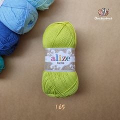 Sợi cotton hè trơn Bella nhập khẩu từ Alize Yarns đan móc áo, váy, khăn hè, mềm mại và mát