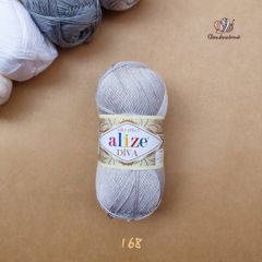 Sợi acrylic bóng Diva nhập khẩu từ Alize yarns đan móc bikini, áo, váy, thú, nón cực xinh