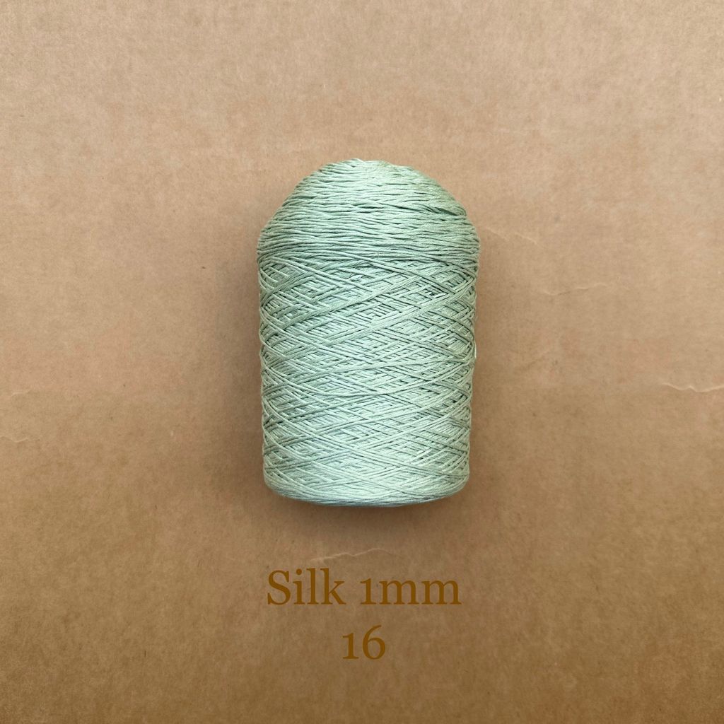 Cuộn sợi 100% Silk 1mm, 300g màu trơn
