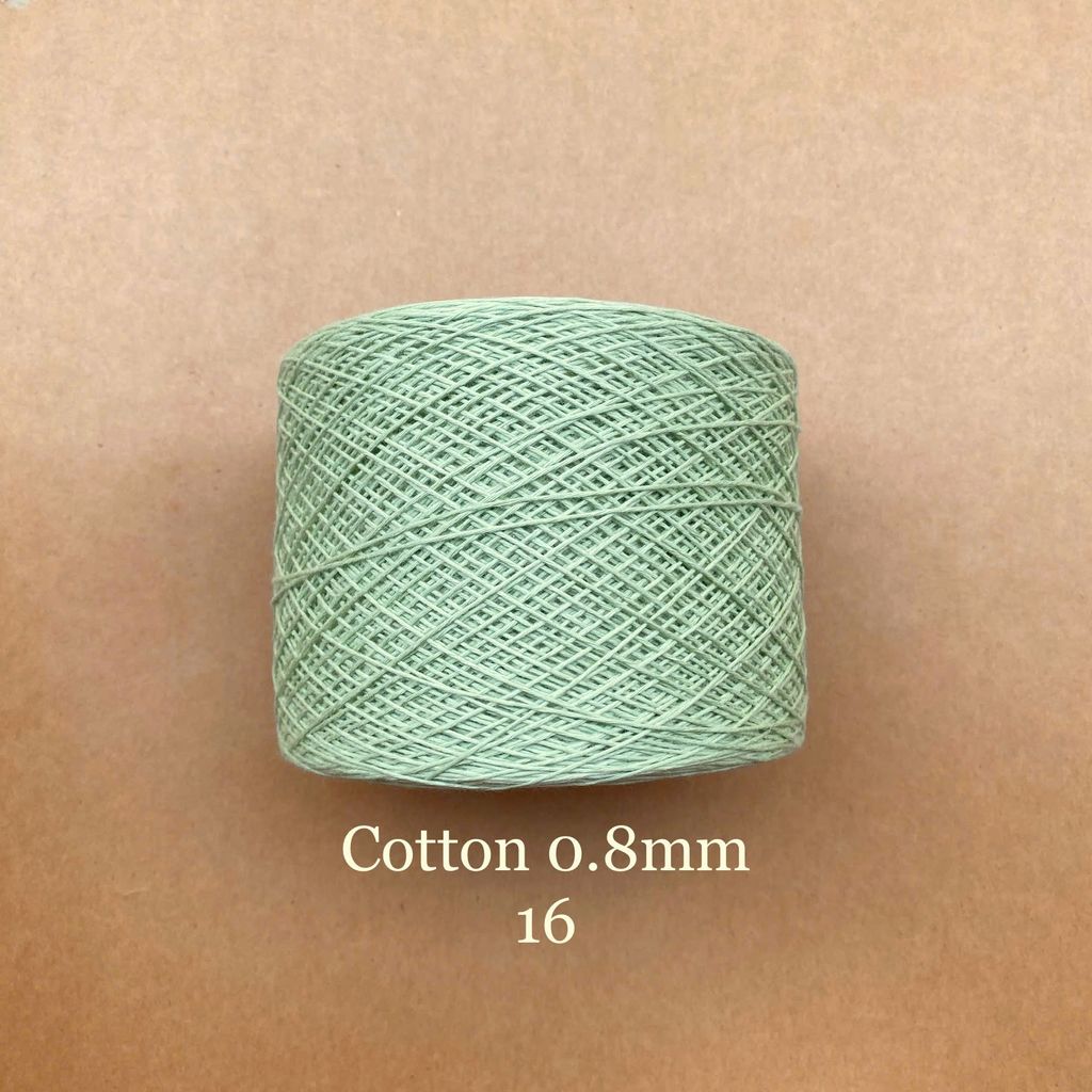 Sợi Cotton 0.8mm, 300g, đan móc áo, váy, khăn