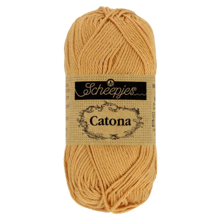 Sợi cotton Catona 50g - Scheepjes, đan móc áo, nón, búp bê