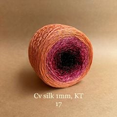 Cầu vồng sợi Silk kim tuyến, cỡ 1.0mm, 300g, đan móc áo, váy, khăn