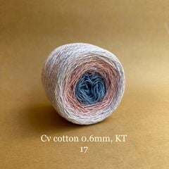 Sợi cầu vồng Cotton 0.6mm, kim tuyến